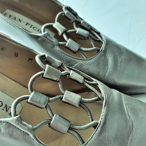 Pewter 1920's style heel - Picture 2 of 2